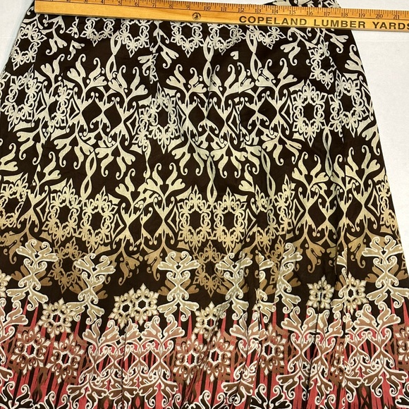 Liz Claiborne A line Autumn Colors Cotton Lined Skirt Size 12 - Picture 3 of 6